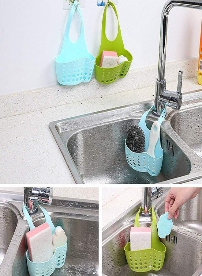 Vedora Adjustable Kitchen Bathroom Water Drainage Plastic Basket with Faucet Sink Caddy - Image 5