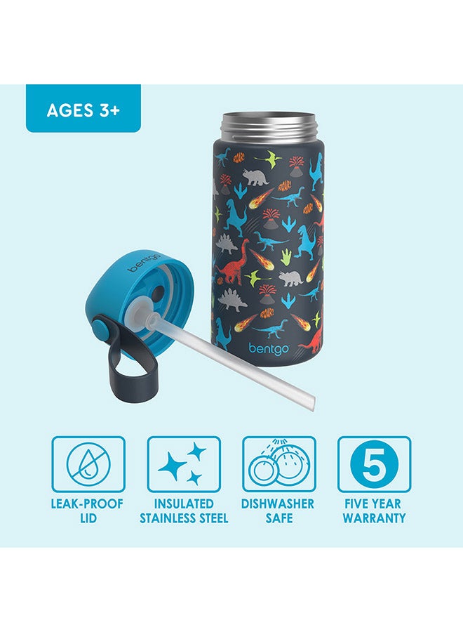 Bentgo Stainless Steel Insulated Watter Bottle 413 ml - Dino - Image 5