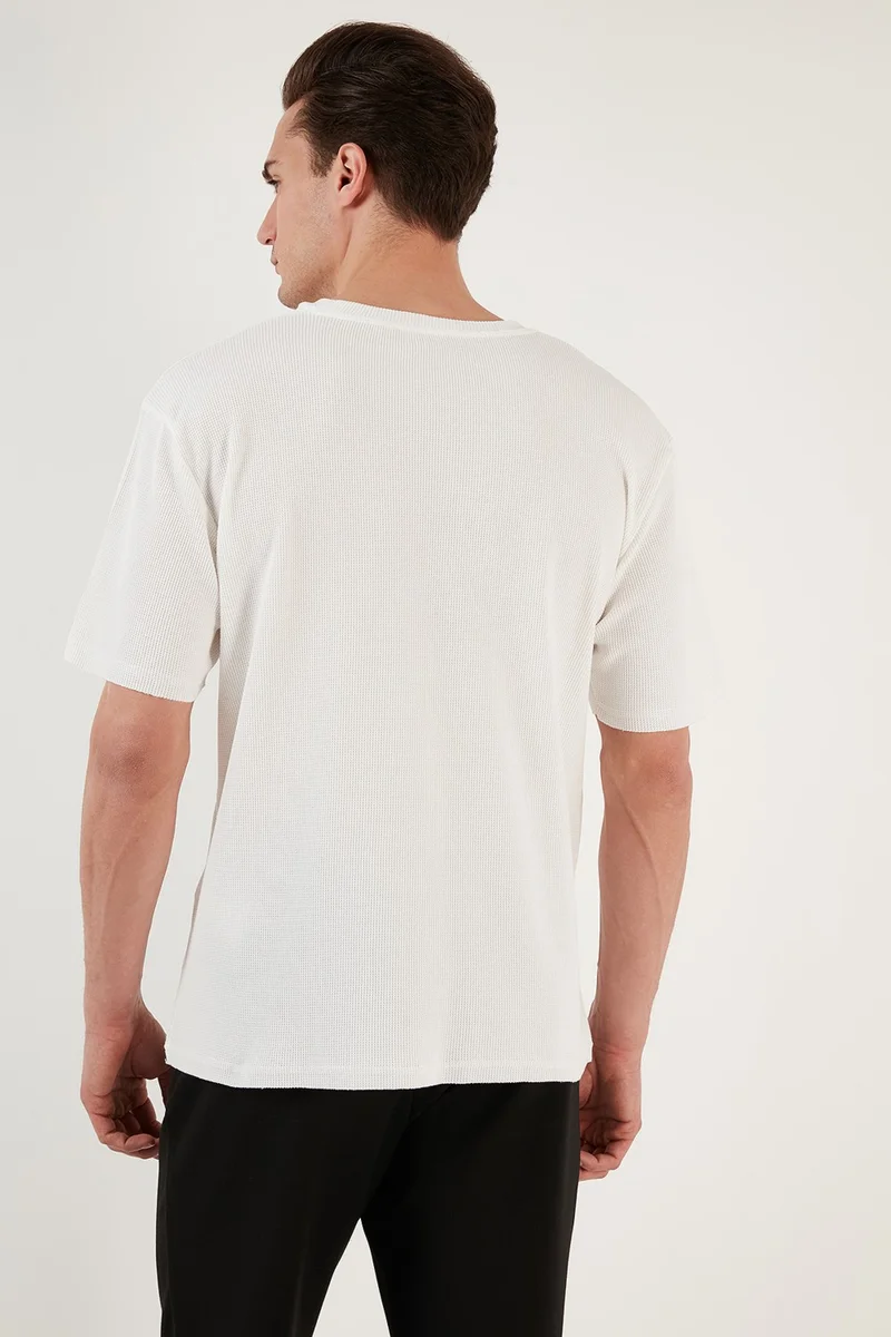 Buratti Cotton Comfortable Cut Single Pocket Crew Neck T Shirt Men's T Shirt 5902642