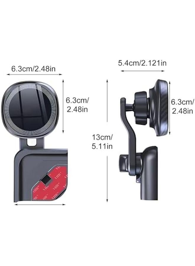 إيروريكس حامل هاتف لسيارة Tesla Model 3 Y حامل هاتف لاسلكي للشحن بمغناطيس فائق مع تعديل دوران متعدد بزاوية 360 درجة لجميع هواتف Iphone وAndroid مع حلقة مغناطيسية - Image 4