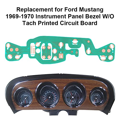 A-BENET BENET Replacement for Ford Mustang 19691970 Instrument Panel Bezel WO Tach Printed Circuit Board - Image 3