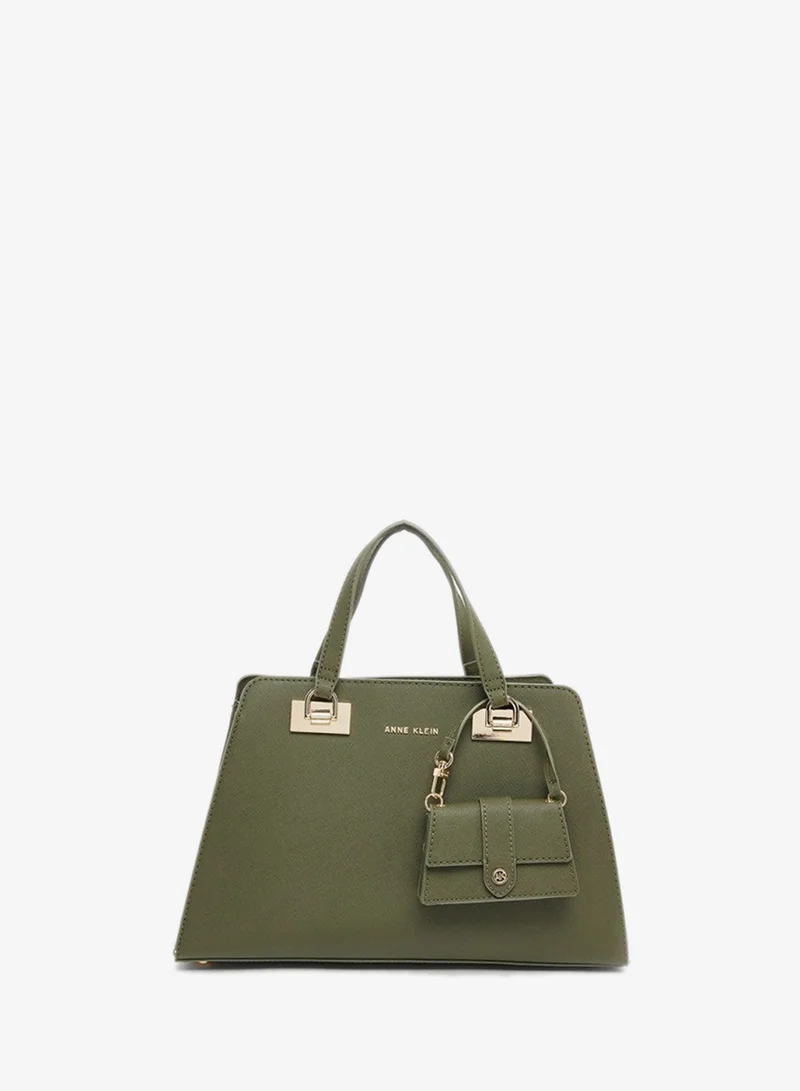 ANNE KLEIN Anne Klein Sandy Textured Satchel Bag With Coin Pouch