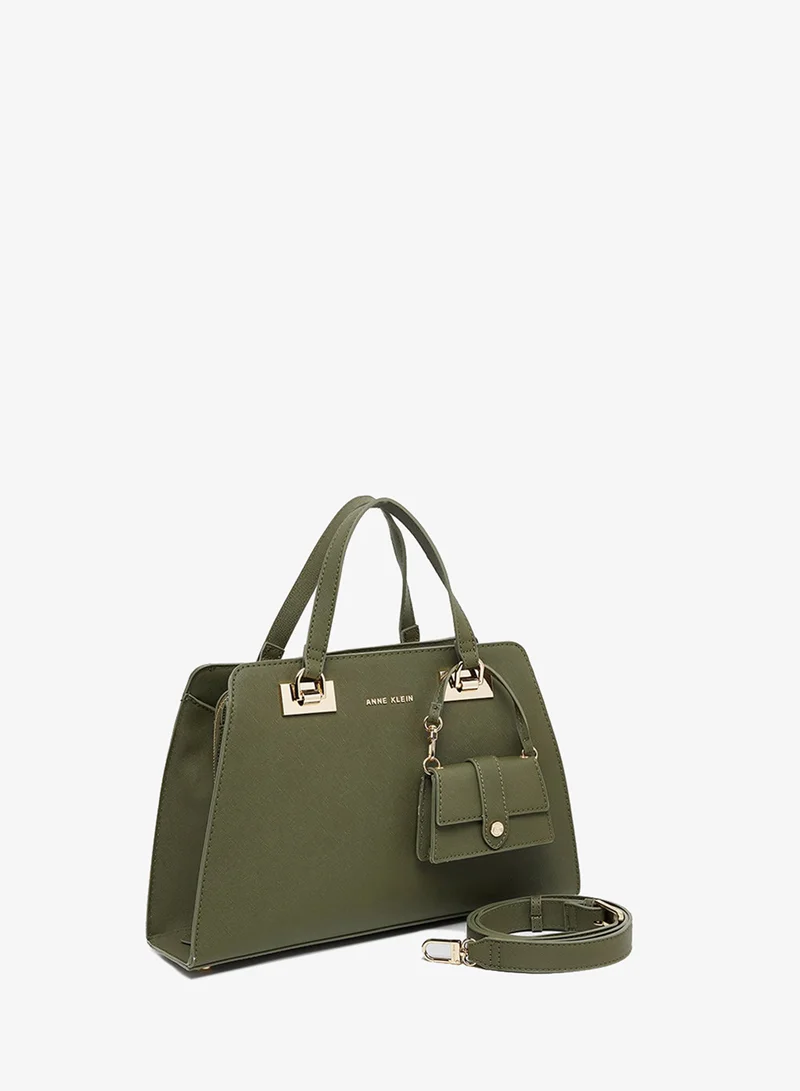 ANNE KLEIN  Anne Klein Sandy Textured Satchel Bag With Coin Pouch for Women | Best Price UAE