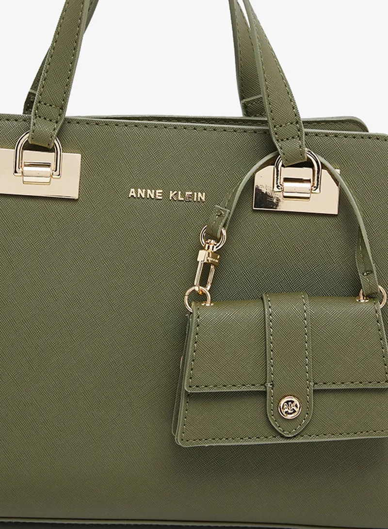 ANNE KLEIN  Anne Klein Sandy Textured Satchel Bag With Coin Pouch for Women | Best Price UAE