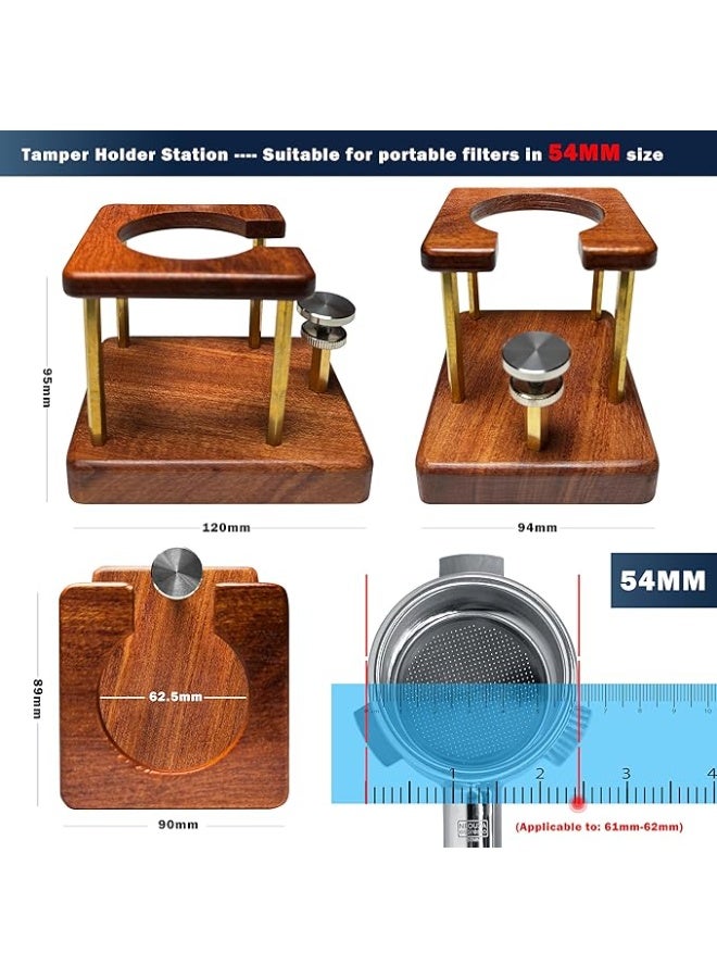 NEOUZA Coffee Tamping Station, Portafilter Stand Holder, Fits Most Espresso Machine，Adjustable Height (53/54mm) - Image 2