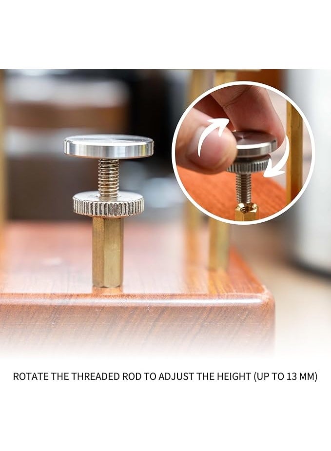 NEOUZA Coffee Tamping Station, Portafilter Stand Holder, Fits Most Espresso Machine，Adjustable Height (53/54mm) - Image 4