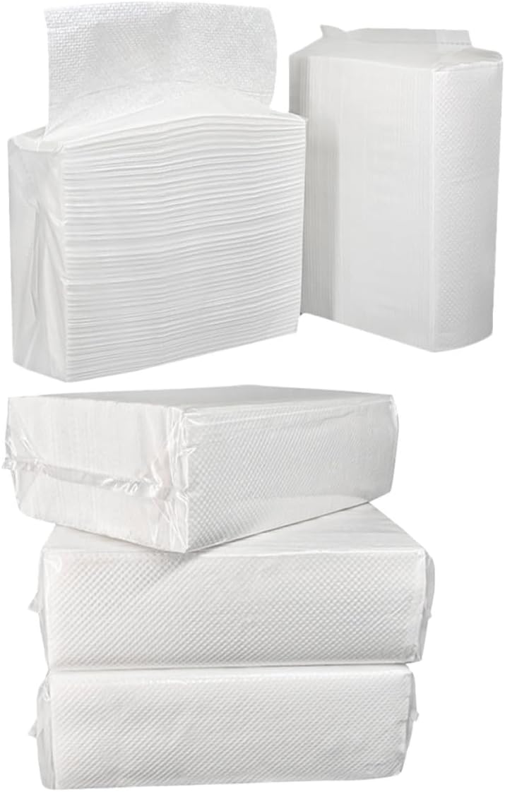 LABRIMP Commercial Paper Hand Towels for Bathroom and Kitchen, 120 Sheets Per Pack, 5pcs Water-absorbent Thick Napkin Towels for Hotel and Household Use - Image 1