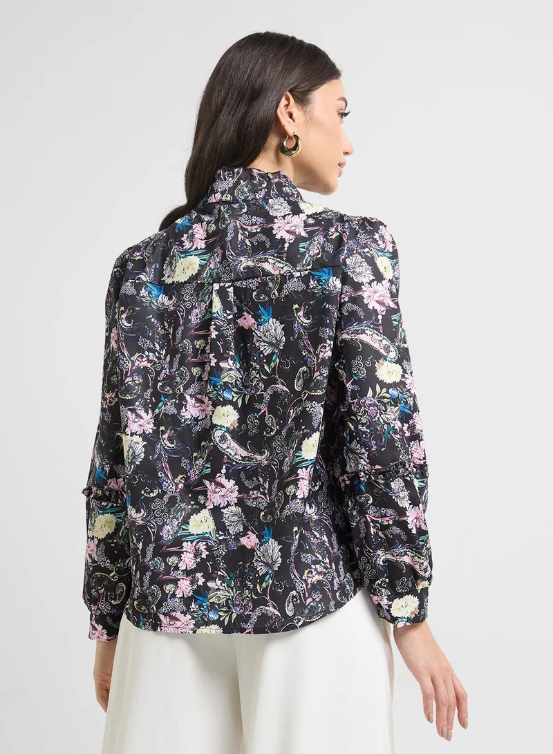 ايلا بلوزة بطبعة زهور