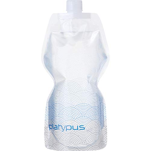Platypus SoftBottle Flexible Water Bottle with Closure Cap, Waves, 1.0-Liter - Image 1