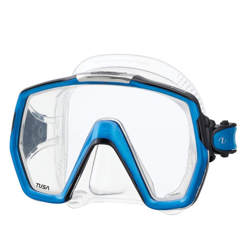 TUSA M-1001 Freedom HD Scuba Diving Mask, Fishtail Blue - Image 1