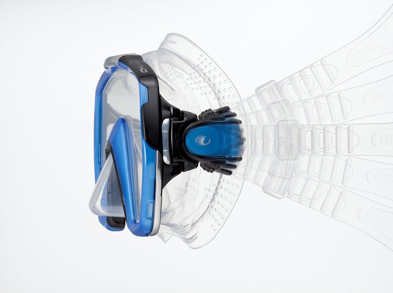 TUSA M-1001 Freedom HD Scuba Diving Mask, Fishtail Blue - Image 2