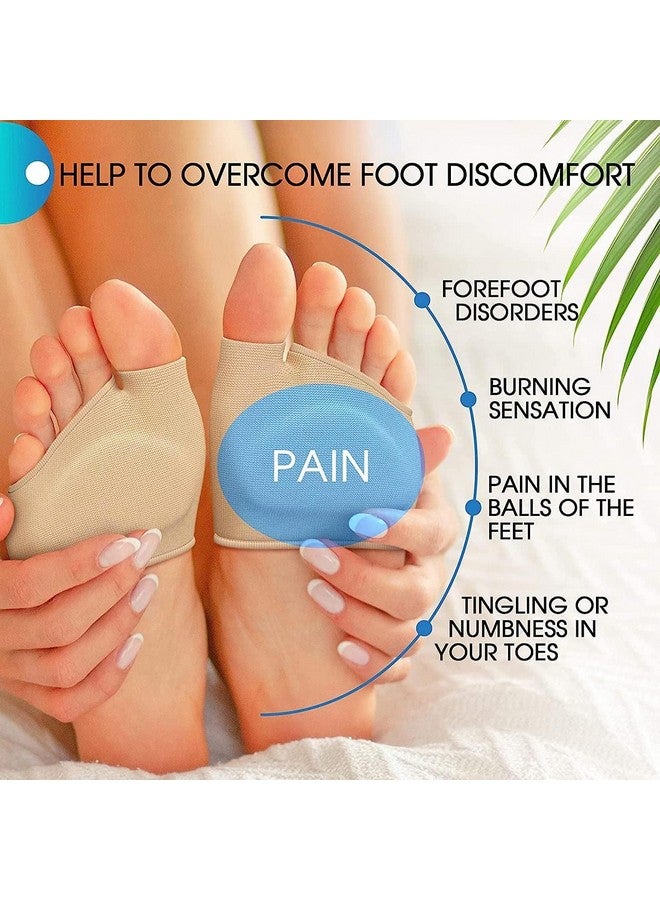 SWOPPLY Silicone Forefoot Pad for Pain Relief - Hallux Valgus Bunion Sleeve, Metatarsal Cushion, Ball of Foot Support for High Heels, Morton's Neuroma Relief, Bunion Corrector Toe Sleeve - Image 3