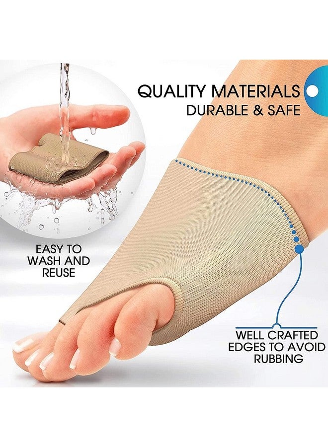 SWOPPLY Silicone Forefoot Pad for Pain Relief - Hallux Valgus Bunion Sleeve, Metatarsal Cushion, Ball of Foot Support for High Heels, Morton's Neuroma Relief, Bunion Corrector Toe Sleeve - Image 2