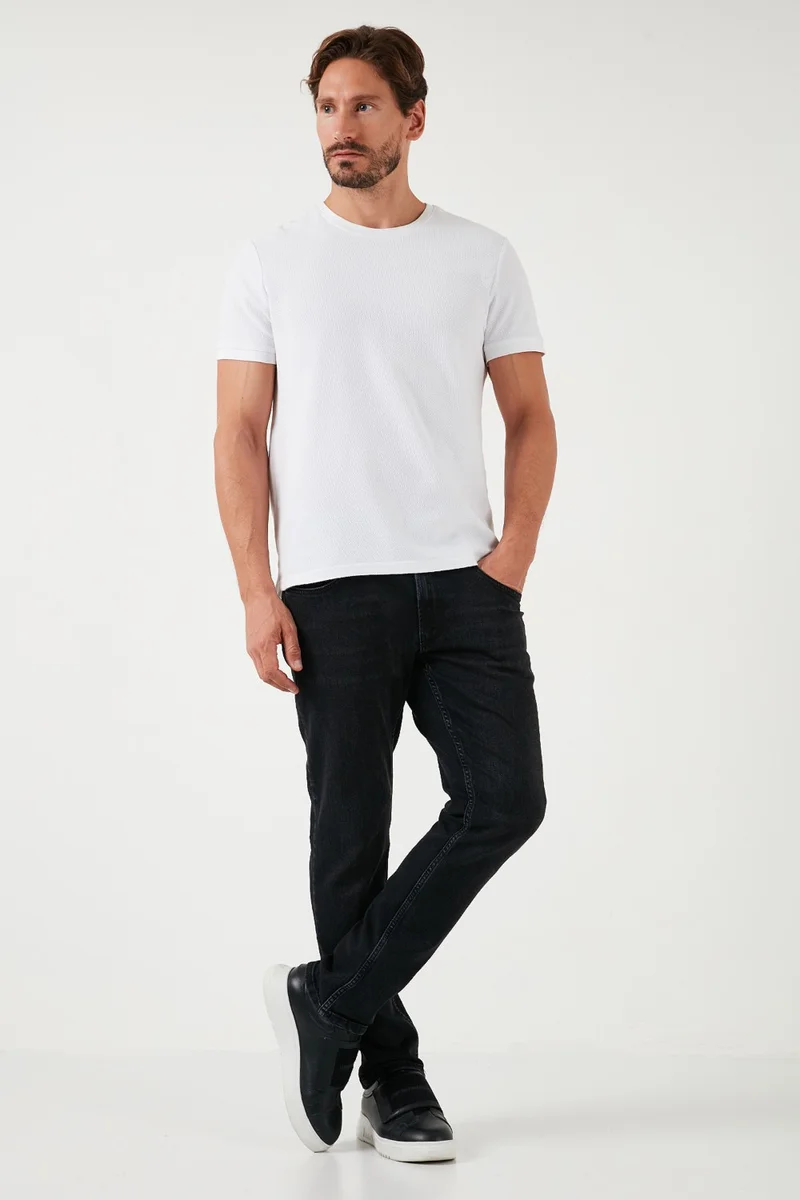 Buratti Cotton Normal Waist Regular Fit Straight Leg Jeans Men's Jeans 2210S16PARMA