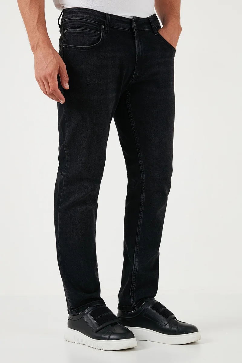 Buratti Cotton Normal Waist Regular Fit Straight Leg Jeans Men's Jeans 2210S16PARMA