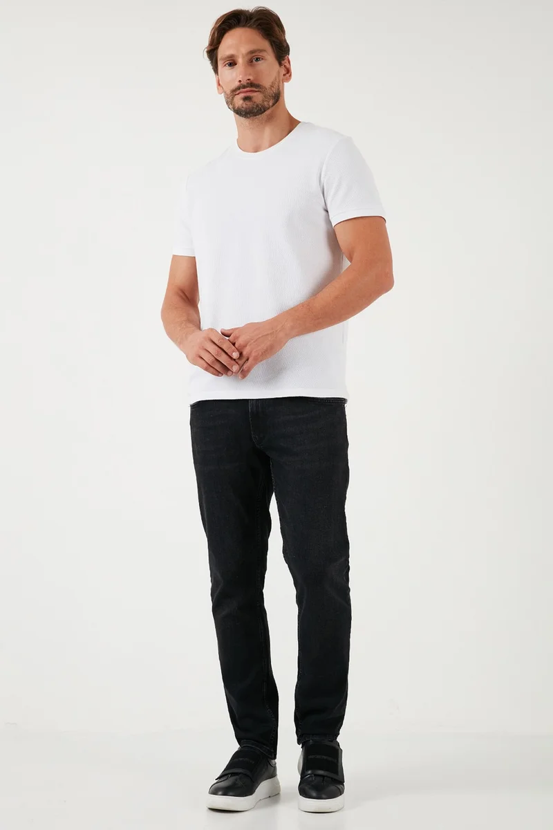 Buratti Cotton Normal Waist Regular Fit Straight Leg Jeans Men's Jeans 2210S16PARMA
