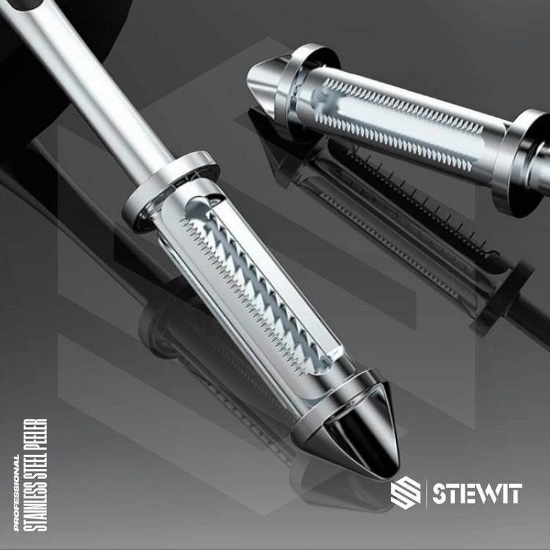 Stewit قشارة خضار وفواكه 3 في 1 متعددة الاستخدامات للمطبخ - Image 4