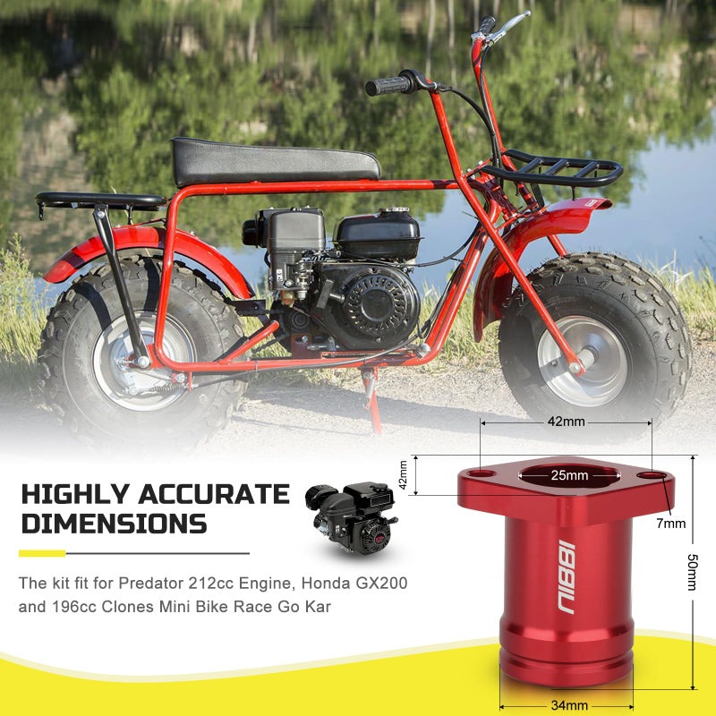 NIBBI 24mm Carburetor Kit for Predator 212 Coleman Predator 212cc 196cc 224cc Engine Mini Bike Go Kart Performance Parts - Image 3