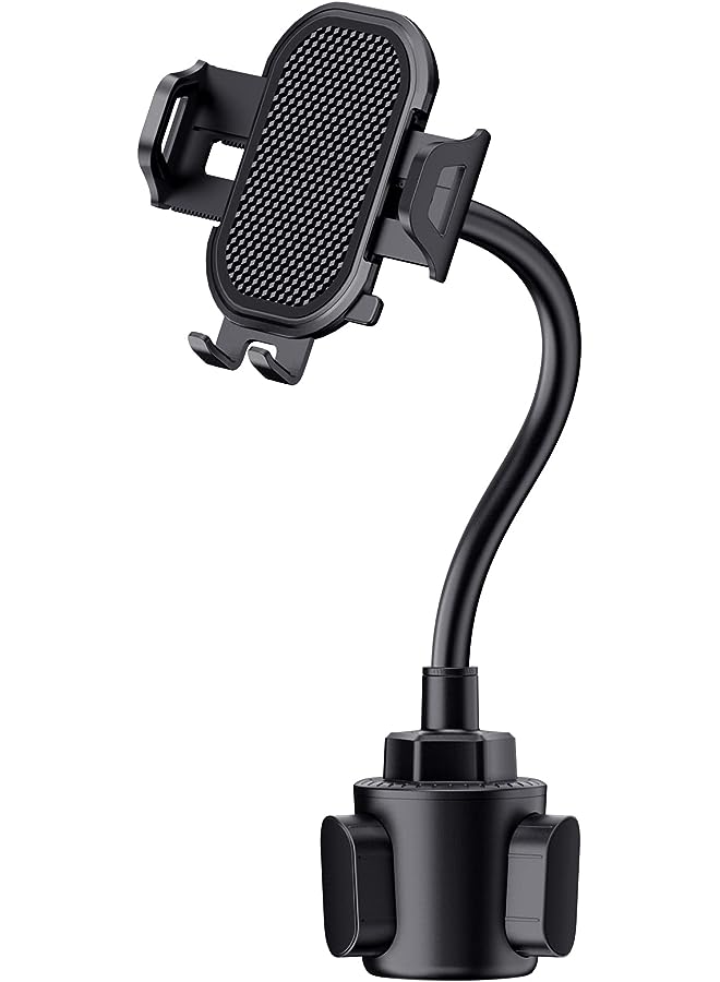Zaboon Phone Holder for Car, Freely Adjustable Base, Mobile Phone Holder With Flexible Gooseneck, Universal Compatible With iPhone 11 Pro XS Max XR X 8, Samsung Galaxy S10 Plus S9 S8 S7 Note 10 - Image 1