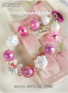 roaiss High Quality Mobile Phone Pendant Camera Anti Lost Rope Handmade Beads Cute and Fashionable Versatile for Everyday Use  - Image 3