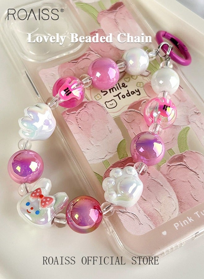 High Quality Mobile Phone Pendant Camera Anti Lost Rope Handmade Beads Cute and Fashionable Versatile for Everyday Use
