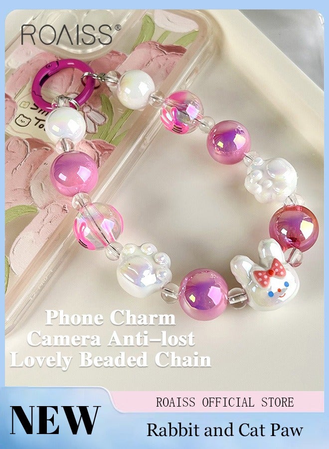 High Quality Mobile Phone Pendant Camera Anti Lost Rope Handmade Beads Cute and Fashionable Versatile for Everyday Use