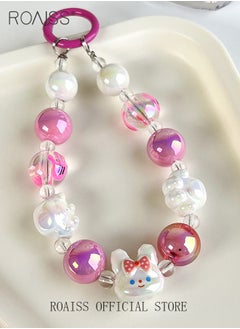 roaiss High Quality Mobile Phone Pendant Camera Anti Lost Rope Handmade Beads Cute and Fashionable Versatile for Everyday Use  - Image 4
