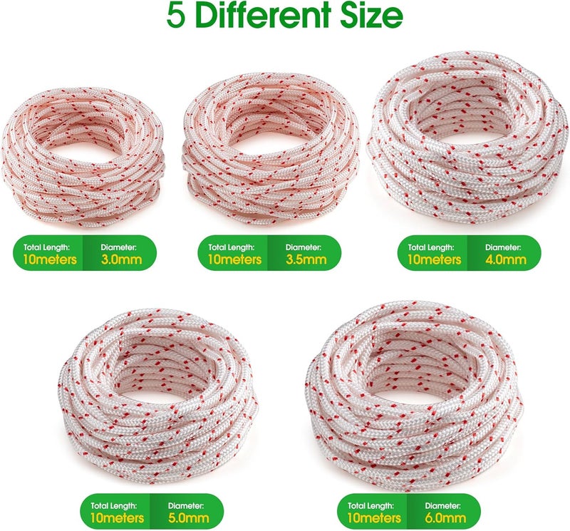 RayTour Replacement Recoil Starter Rope Pull Cord for Husqvarna STIHL Craftsman Chainsaw Lawn Mower Trimmer - Image 4