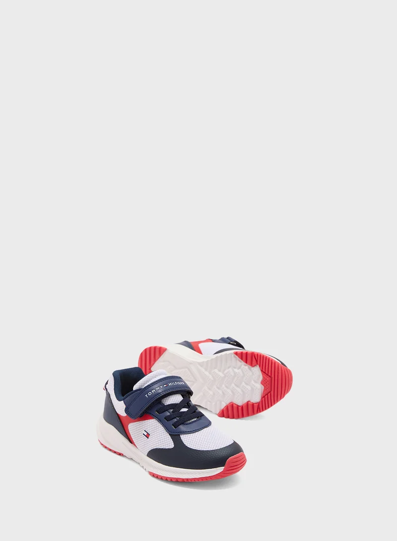 تومي هيلفيغر Youth Low Top Lace Up Sneakers