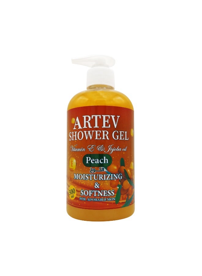 ARTEV Shower Gel With Peach - 500ML - Image 1
