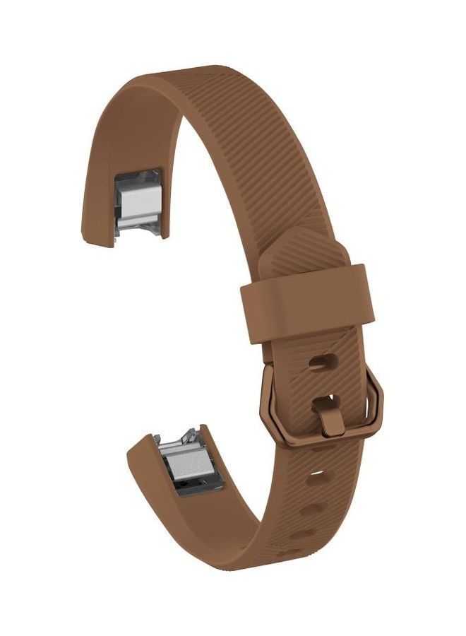 NIBEMINENT Replacement Strap For Fitbit Alta/HR9 Brown - Image 1