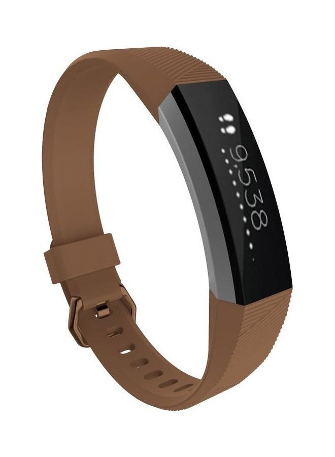 NIBEMINENT Replacement Strap For Fitbit Alta/HR9 Brown - Image 2