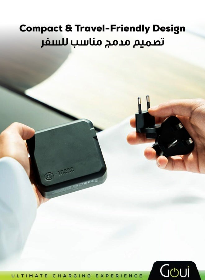 جوي باوربانك و شاحن جداري مبالا بلس بسعة 10,000  ملي أمبير – شاحن محمول بقوة 20 واط مع ميزة الشحن المتزامن، شحن سريع لأجهزة آيفون، سامسونج، جالاكسي، ايباد برو، اير بودز، هواوي، الأجهزة اللوحية، أجهزة GPS، أجهزة بلوتوث، مشغلات MP3/MP4، و المزيد – تصميم مدمج ومريح للحصول على الطاقة الفورية في أي مكان 10000 mAh - Image 4