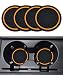 SCUARI 4PCS Car CoastersCar Cup CoastersCar Coasters for Cup HoldersCar Accessories Car Cup Holder Coaster275 Inch NoSlip Anti Dust mats Cup Holder Insert CoasterFits Vehicles BlackOrange - Image 2
