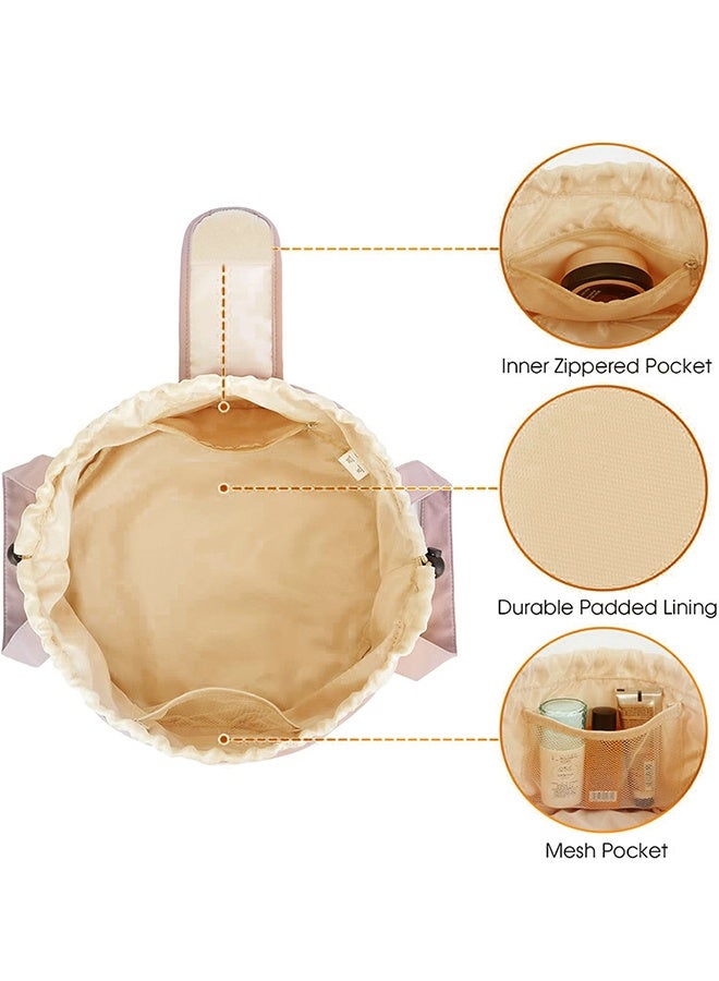 حقيبة مستحضرات تجميل بنساء - حقيبة أدوات الزينة للسفر لحقيبة تنظيم مستحضرات التجميل مع منطقة للفرشاة - Image 5