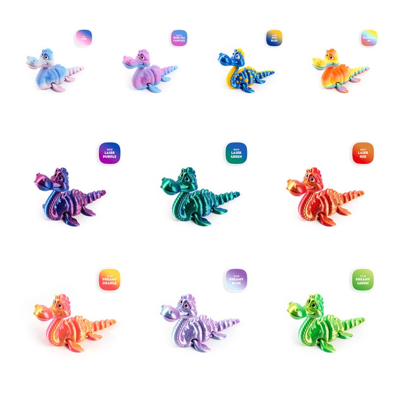 3D Printed Loch Ness Monster Figurine Cute Toy Model - Image 5
