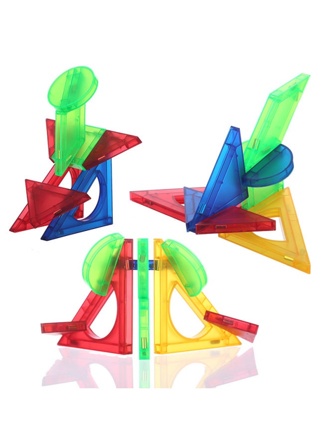 أحجية الصور المقطوعة قطعة مغناطيسية ثلاثية الأبعاد ثلاثية الأبعاد، مكعبات بناء مغناطيسية تعليمية للأطفال، ألعاب شفط مغناطيسية - اللون: تانجرام مغناطيسي ثلاثي الأبعاد - Image 3