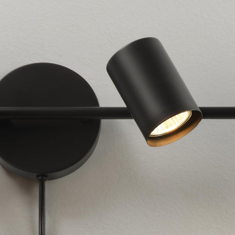 Globe Electric 64000119 4-Light Plug-in Track Lighting, Matte Black Finish, Adjustable Heads, Wall or Ceiling Mount, Modern Industrial Design - Image 5