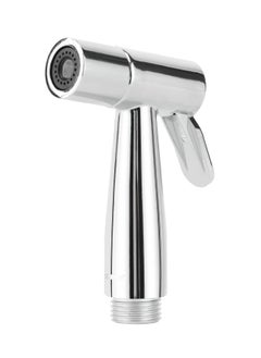 Geepas Polo Shattaf Set- GSW61130, Soft Spray Non-Stop Water Jet with Easy Switch On High-Quality ABS Material, G1/2" Thread| Suitable Water Temperature- 60-Degrees Celsius For Bathroom Use Silver