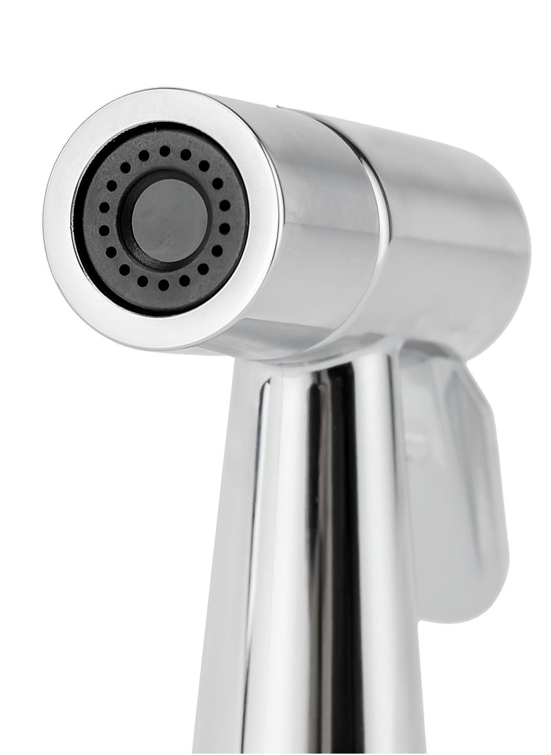 GEEPAS - Geepas Polo Shattaf Set- GSW61130, Soft Spray Non-Stop Water Jet with Easy Switch On High-Quality ABS Material, G1/2" Thread| Suitable Water Temperature- 60-Degrees Celsius For Bathroom Use Silver - Image 1