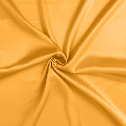 Oussum Satin Pillow Cover Pillowcase Soft & Comfortable Silky for Hair & Skin Bedroom Decor Single Pcs Free Scrunchi (King, Apricot Tan) - Image 5