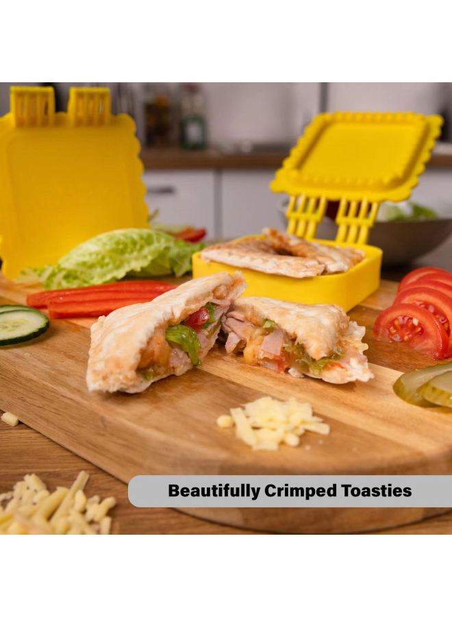 Two-pack Thin Toast For A Few Minutes To Make A Baked Snack Specially Designed For Low Calories-Specifications:9.5*9.5*3.2-Color:Lemon Yellow - Image 3