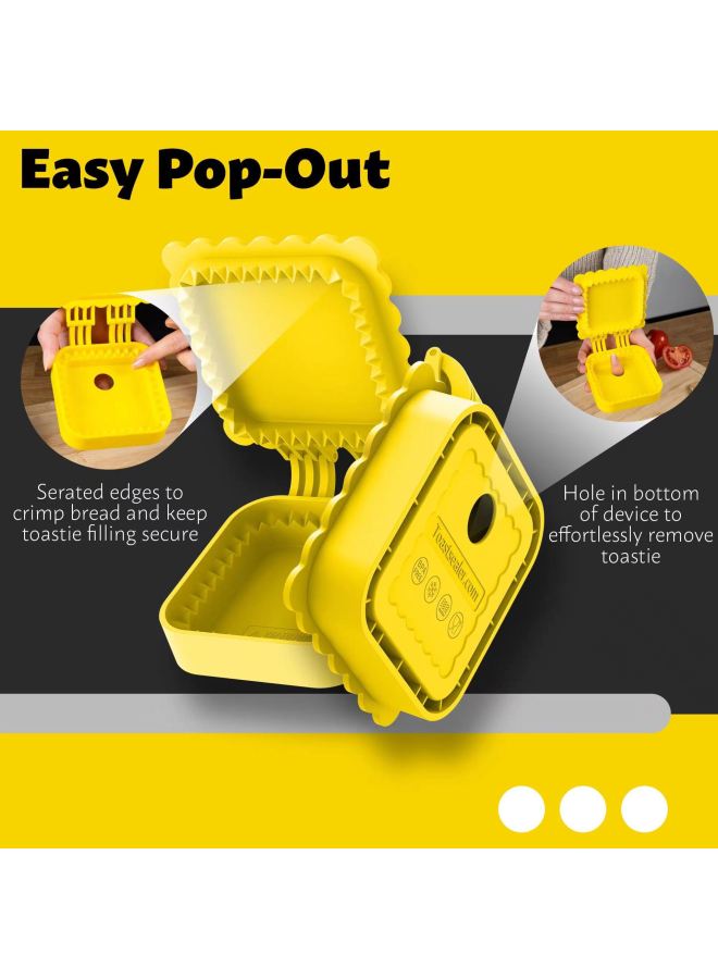 Two-pack Thin Toast For A Few Minutes To Make A Baked Snack Specially Designed For Low Calories-Specifications:9.5*9.5*3.2-Color:Lemon Yellow - Image 5
