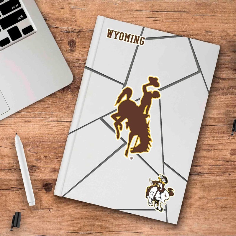 FANMATS Fanmats NCAA Wyoming Cowboys Team Decal 3Pack Brown One Size 61072 - Image 2