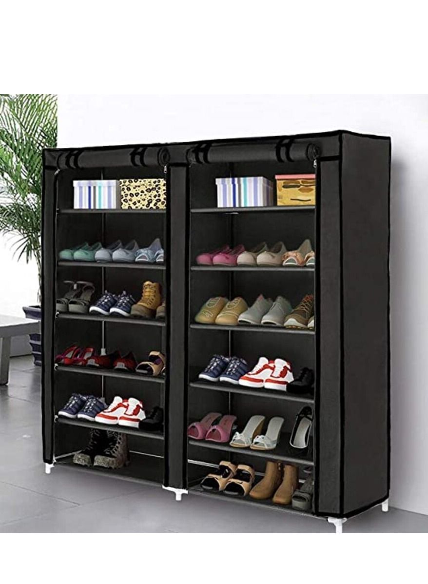 QURACK Portable Storage Free Standing Shoe Organizer with Non-Woven Fabric  Cover Metal Shoe Rack Price in India - Buy QURACK Portable Storage Free  Standing Shoe Organizer with Non-Woven Fabric Cover Metal Shoe