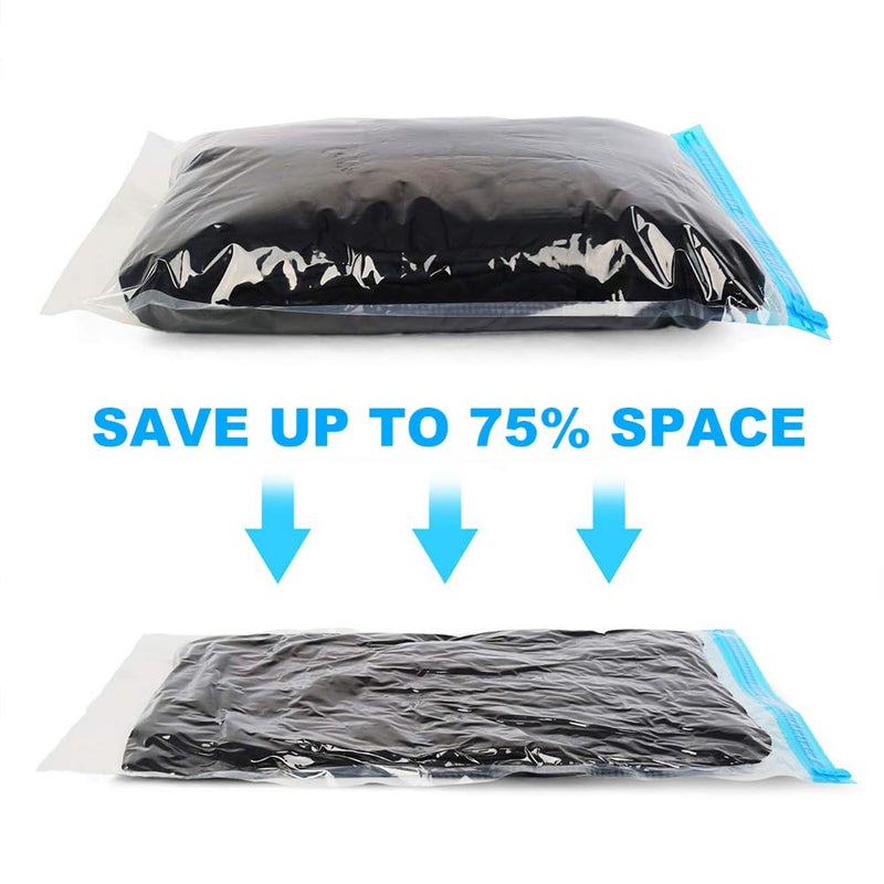 ALMING Compression Bags - Travel Essentials - 12 Pack Space Saver Bags - No Vacuum Pump Or Air Extractor is Needed - Storage Accessorie and Home Packing Organizers (transparent) - Image 2