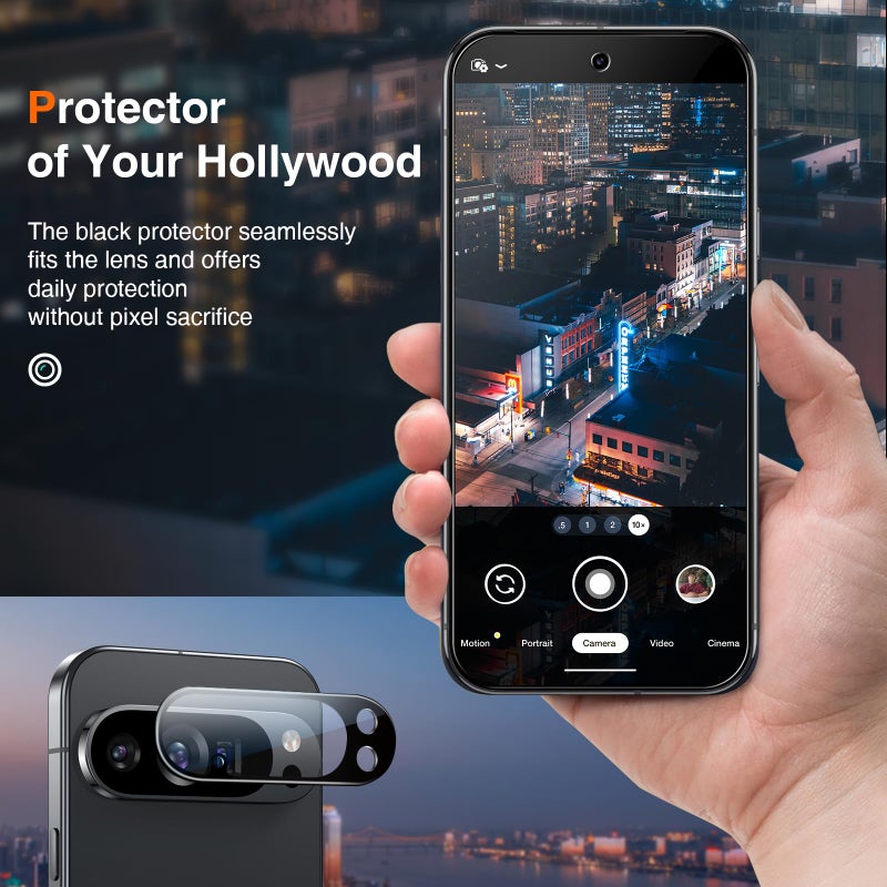 LK 2+2 Pack for Google Pixel 10 Pro Screen Protector+Camera Lens Protector - Image 5