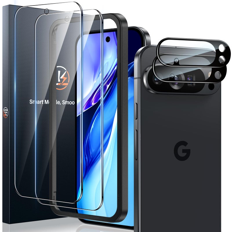 LK 2+2 Pack for Google Pixel 10 Pro Screen Protector+Camera Lens Protector - Image 1