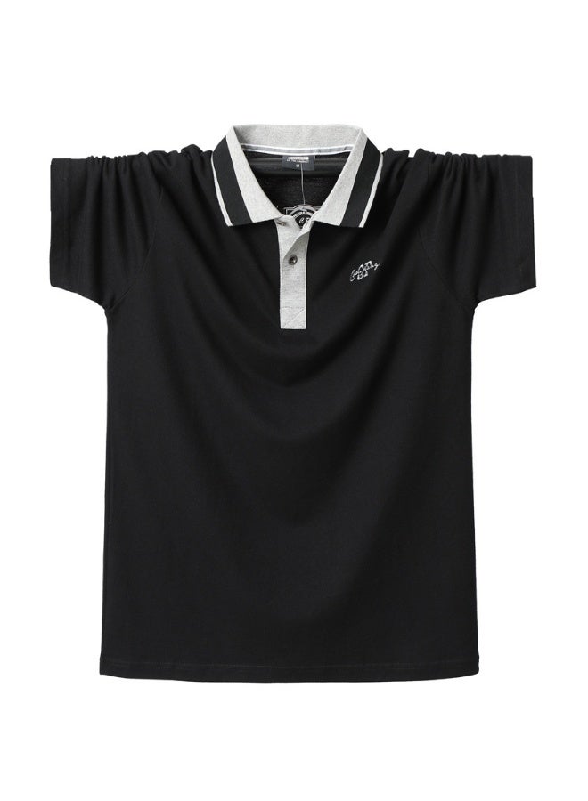 Men Polo Shirt Mens Stripe Polo Shirts Summer Casual Cotton Short Sleeves Shirt Homme  Plus Size Business Work Men Tops Tees - Image 1