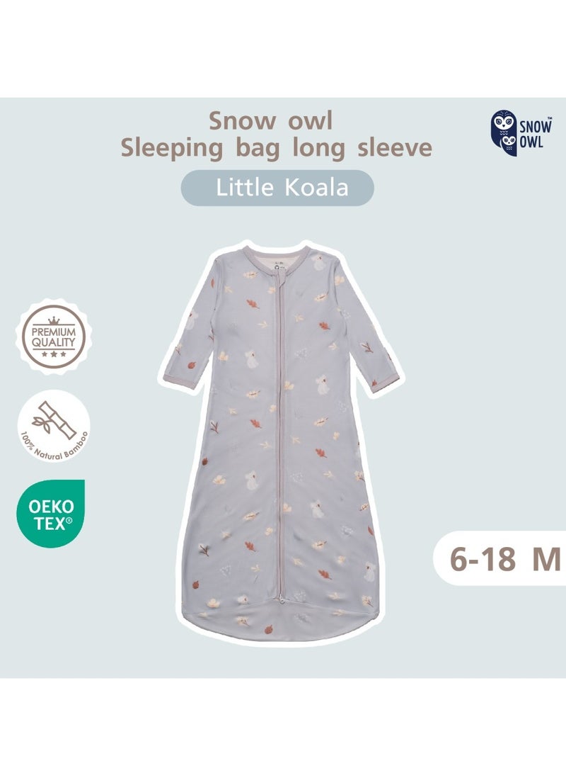 Snow Owl Baby Sleeping Bag Long Sleeve (0-6/6-18/18-36 Months) - Little Koala, 6-18 Months - Image 2